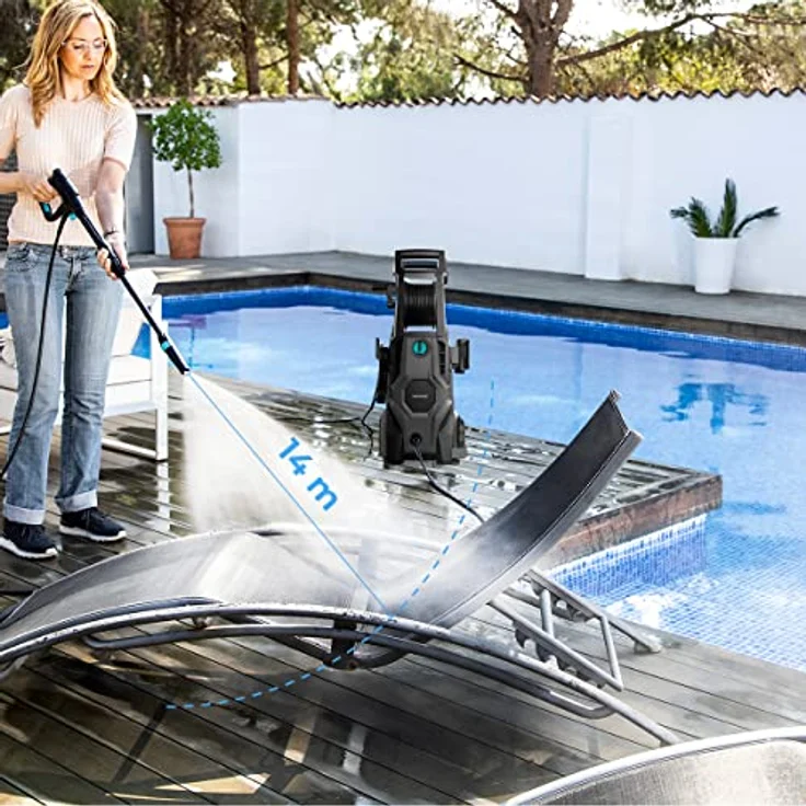 Cecotec HydroBoost 2400 AdvanceClean, Hochdruckreiniger mit 2400 W, 180 bar, 480 l/h Durchfluss, Auto-Start-Stopp-System, gebraucht – Bild 3