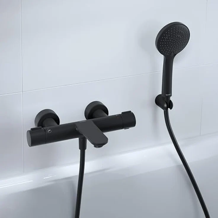 Duravit Handbrause 3jet 110, Duschkopf Regendusche in Schwarz-Matt, hohe Funktionalität, NEU – Bild 9