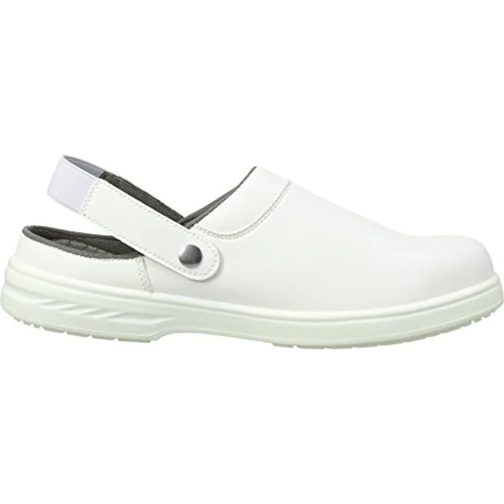 Portwest FW82 Sicherheitsschuhe, Leichte Mikrofaser-Clogs in Weiß, Wasserabweisend und Rutschhemmend, Größe 36 – Bild 6