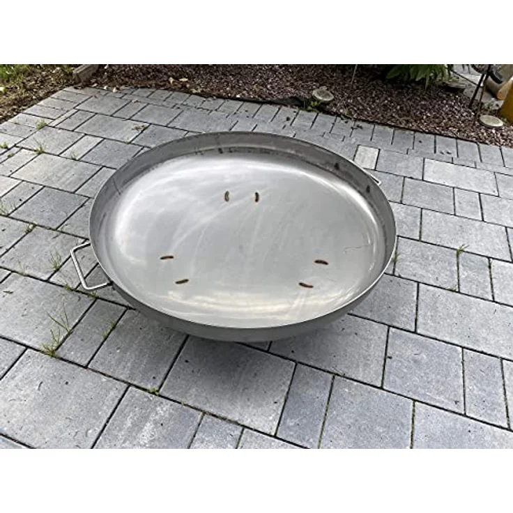 Czaja Feuerschalen® Edelstahl Feuerschale Coburg Ø 80 cm ohne Wasserablauf, rostfrei & hitzebeständig, Garten & Terrasse, Made in Germany – Bild 5