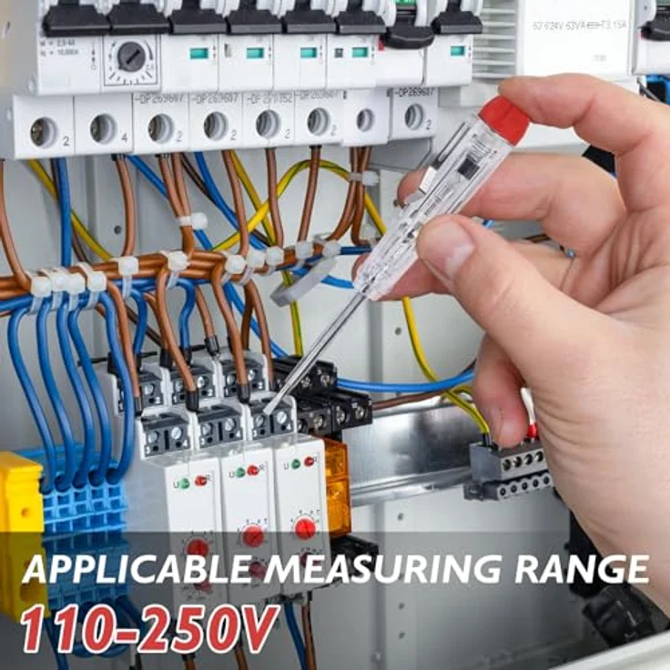 Mustbau 9 Pcs VDE Schraubendreher-Satz - Isolierte Schlitz- und Kreuzschlitzschraubendreher, Spannungsprüfer und mehr, VDE-zertifiziert – Bild 5