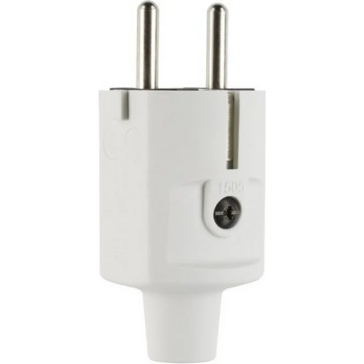 ABL GmbH Compact Stecker 100000046, Hybridstecker CEE 7/7, grau, IP20, 250 V, 16 A, Made in Germany