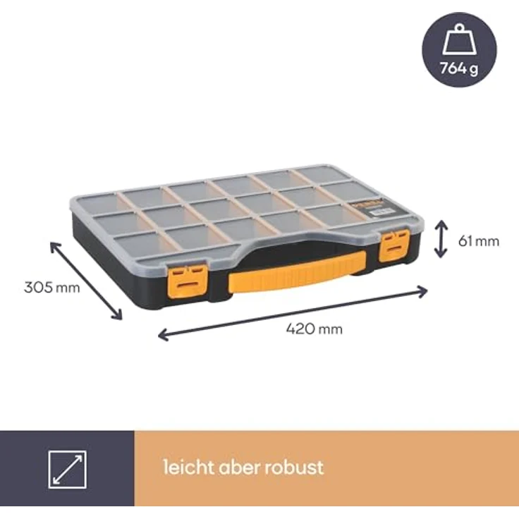 PEREL - OMR18  18 Aufbewahrungsbox-Organizer 725106 – Bild 6