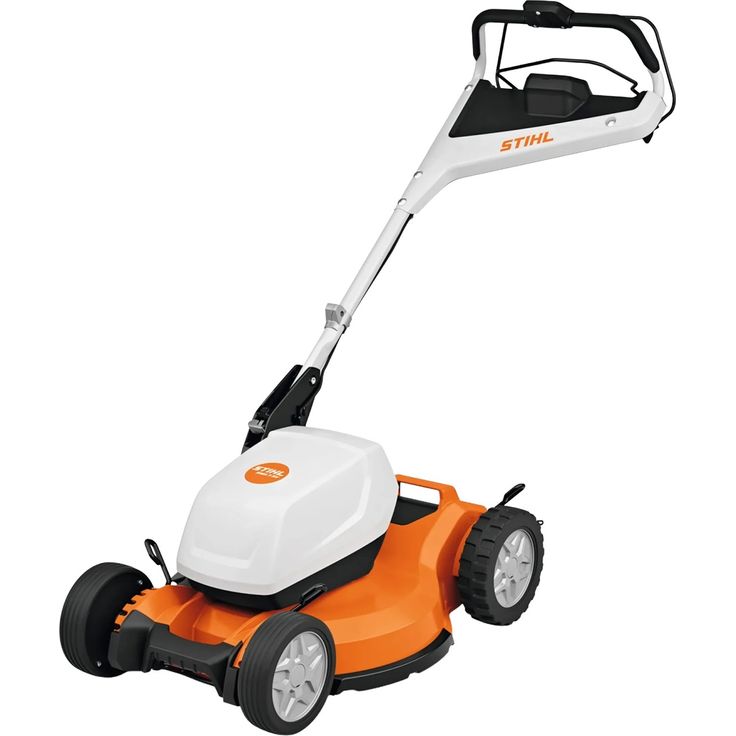 Stihl Akku-Rasenmäher RMA 7 RV, 2-in-1 Mulchrasenmäher mit Vario-Radantrieb, Orange-Grau