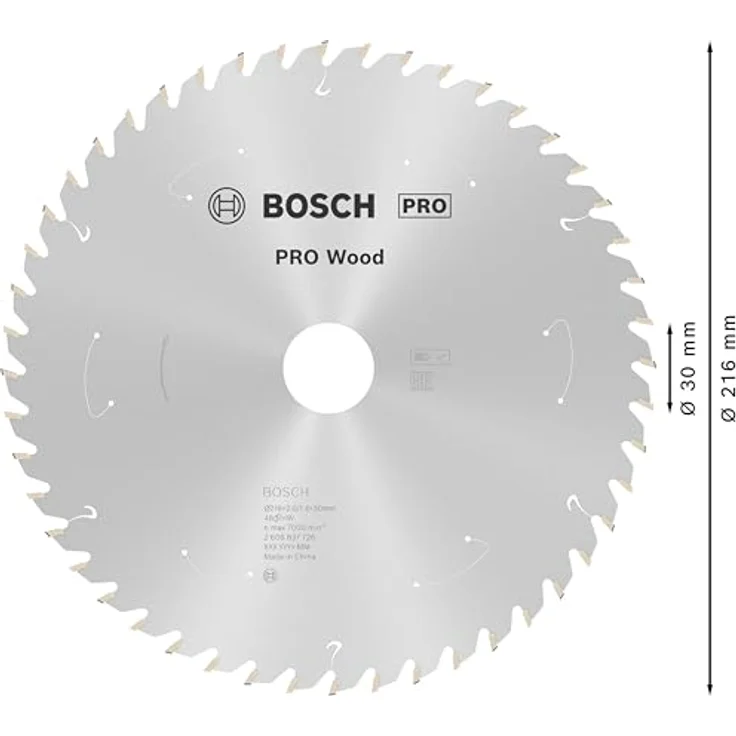 Bosch Professional Kreissägeblatt Standard for Wood (Holz, 216 x 30 x 1,7 mm, 48 Zähne, Zubehör Akku Kreissäge) – Bild 3