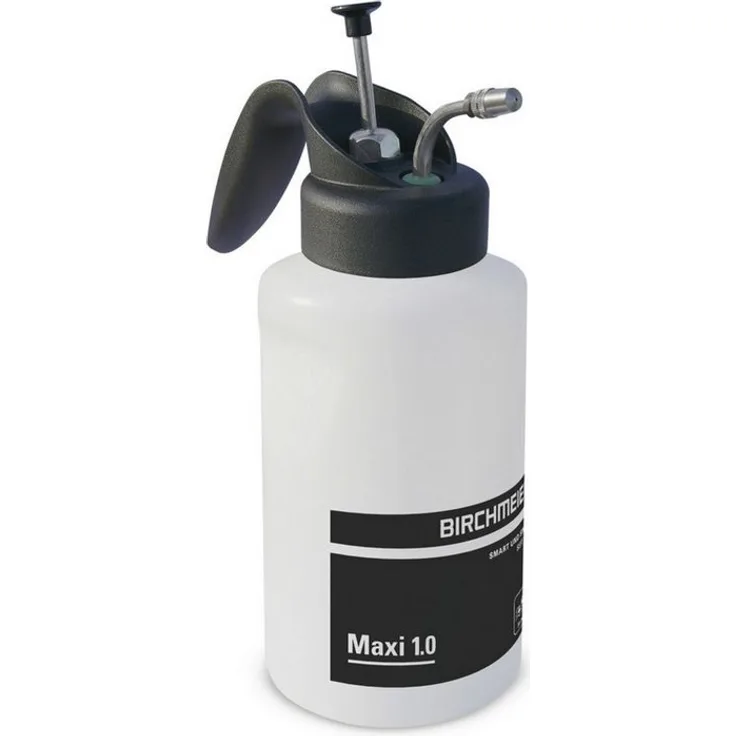 Birchmeier Drucksprühgerät BIRCHMEIER Maxi 1.0, 1.0 Liter, transparent weiß, mit 12 bar Kolbendruck und feiner Nebeldüse