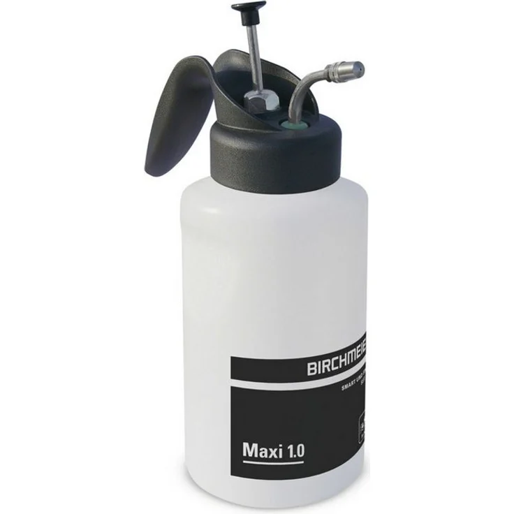 Birchmeier Drucksprühgerät BIRCHMEIER Maxi 1.0, 1.0 Liter, transparent weiß, mit 12 bar Kolbendruck und feiner Nebeldüse