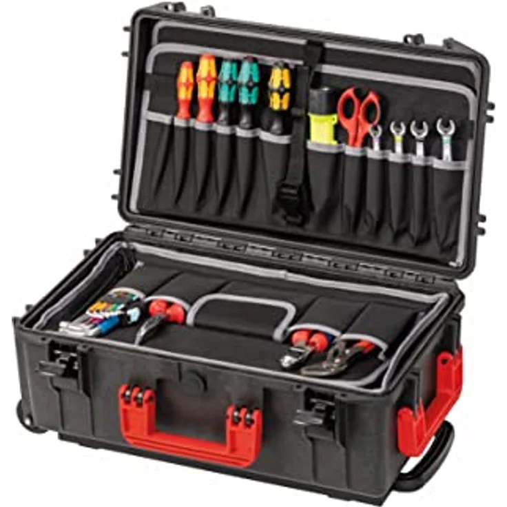 Parat PROTECT 30-S Roll, Werkzeugkoffer mit herausnehmbarer Bodenschale, wasserdicht (IP67), 30 Liter, zwei Rollen, stapelbar – Bild 4
