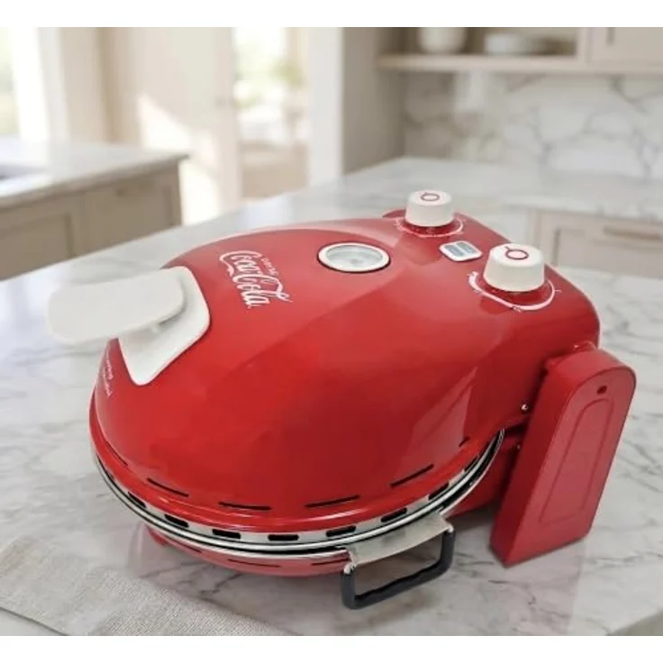 SALCO Pizzaofen SPM-900CC, kompaktes Gerät mit 1400W Heizelement und Steinbackstein für perfekte Pizza in 4–5 Minuten – Bild 4