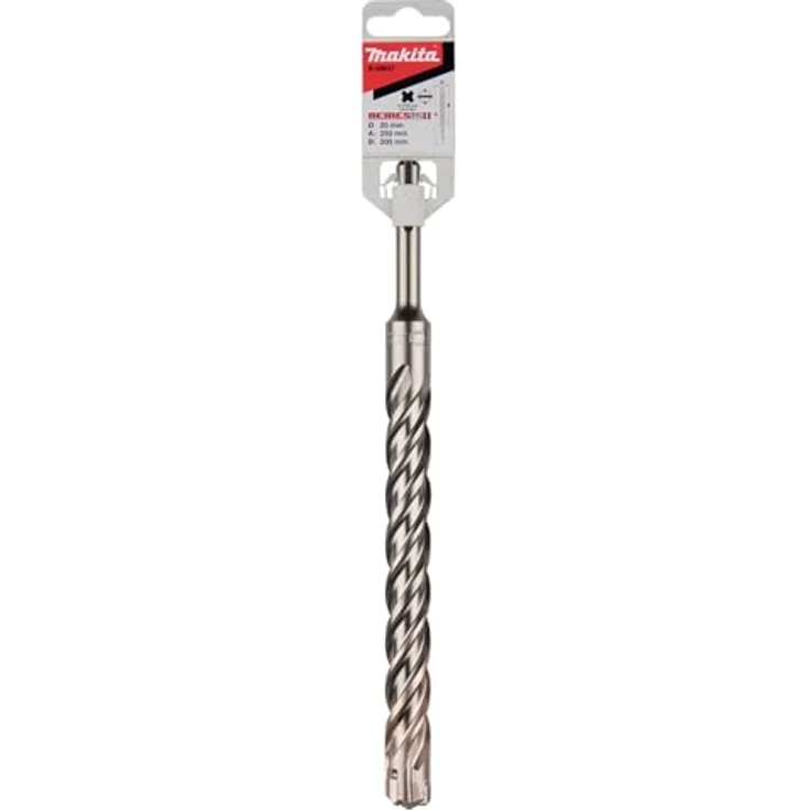 Makita B-58637 NEMESIS2 SDS-PLUS Hammer-Bohrer 20,0 x 250 mm, für Beton und Stahlbeton, präzise Bohrlöcher, geringe Rückschlagwirkung – Bild 2