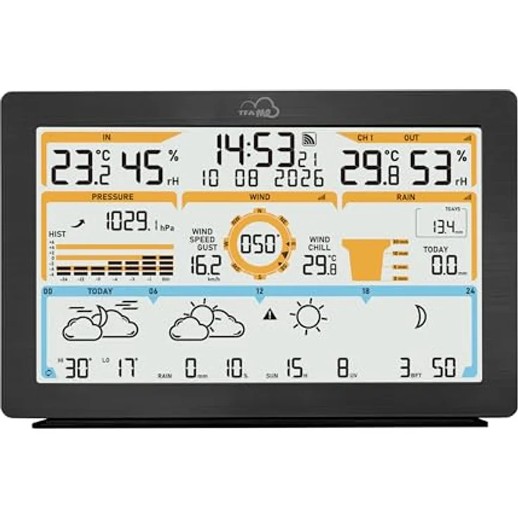 TFA WLAN Funk-Wetterstation.me ID-05, Wetterstation mit WLAN-Funktion, schwarz – Bild 2