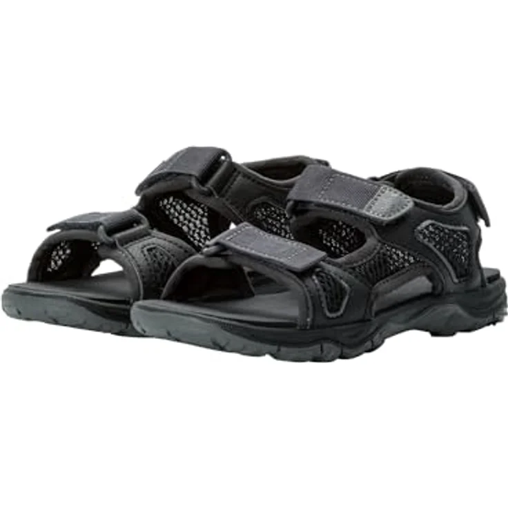 Jack Wolfskin Taraco Beach Sandal K, Sicherheitssandalen für Mädchen mit EVA-Dämpfung und atmungsaktivem Mesh, Schwarz, (40) – Bild 8