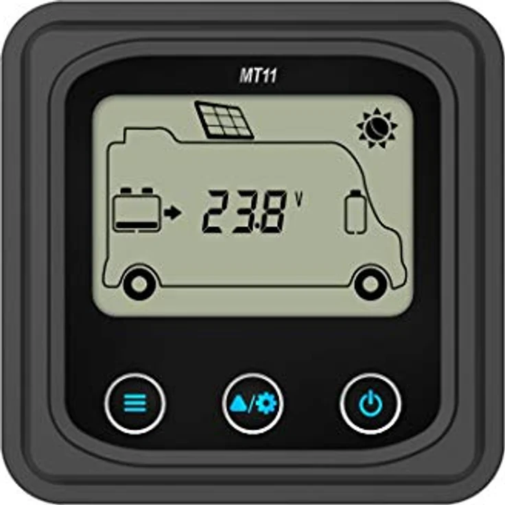 EPEVER Remote Meter MT11, für MPPT DuoRacer Laderegler, LCD-Display, 10A/20A/30A, für 2 Batterien, IP20, RS485 Kommunikation – Bild 1