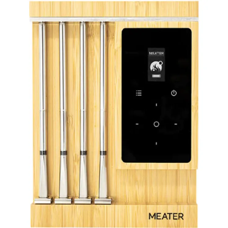 Meater PRO XL Smart Funk-Grillthermometer mit App, Display, WLAN, 75 m Reichweite, Akku und 4 Temperaturfühlern