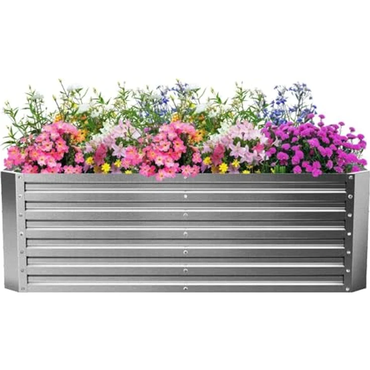 Hochbeet verzinkt Blech (184 x 90 x 60 cm) – Bild 2