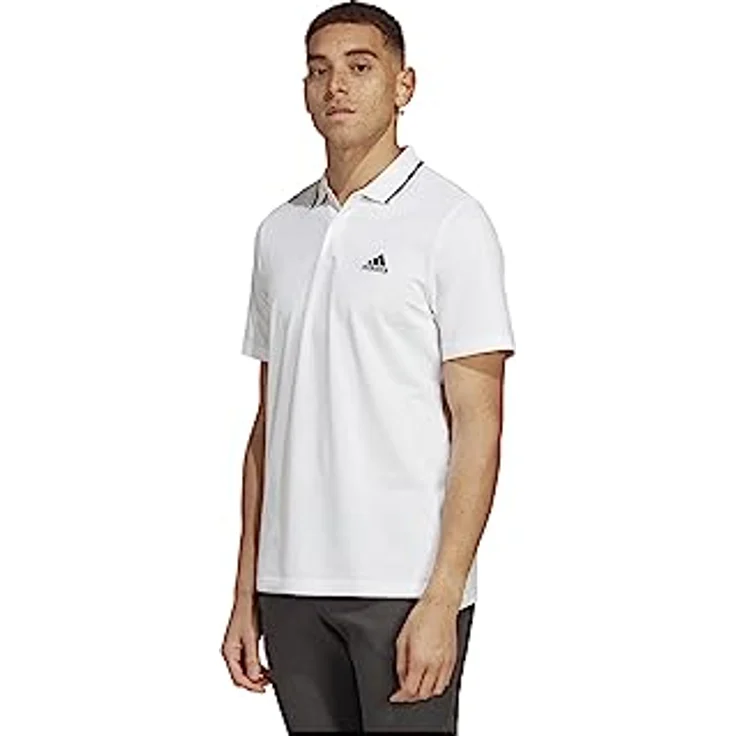adidas Performance Poloshirt M SL PQ PS, atmungsaktives Pikee aus 100% Baumwolle, schwarz – Bild 3