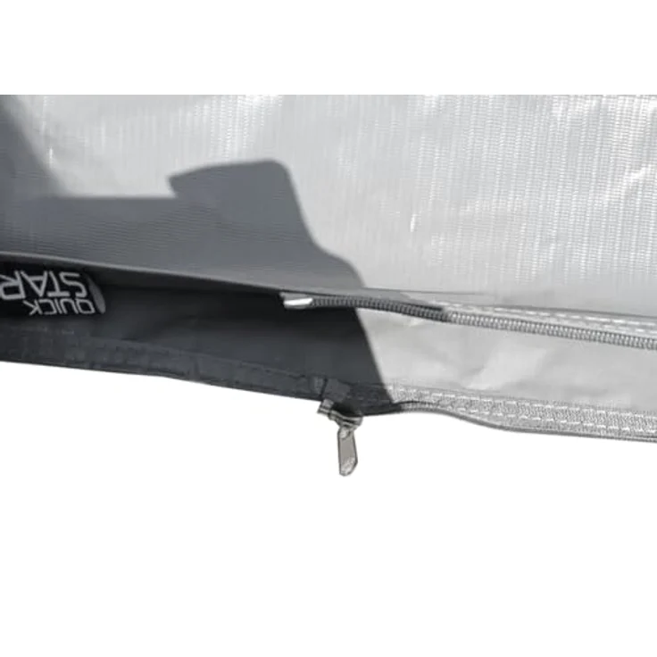 QUICK STAR 3m Schutzhülle für Stand Markisen, PVC-TARP Gewebe 350g/m², wasserdicht und salzwasserresistent, Grau, 312x45cm – Bild 4