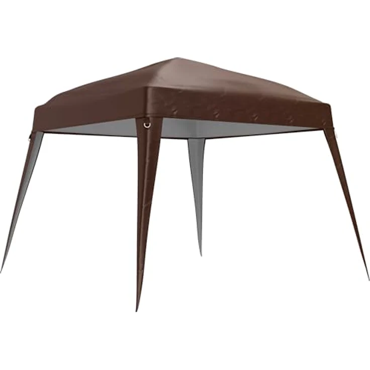 Outsunny Pavillon-Ersatzdach, wasserabweisend, stabil, winterfest, sturmfest, 300 x 300 cm, UPF50+, Farbe Kaffee – Bild 1