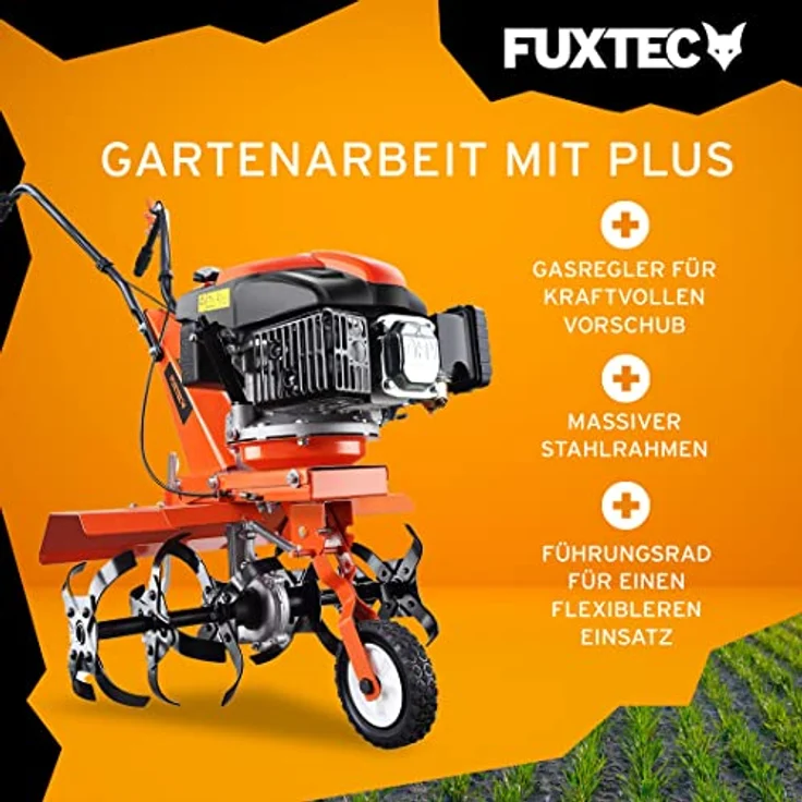 FUXTEC FX-AF1139 SET Ackerfräse Bodenhacke Motorhacke inkl Fräsebreitenerweiterung (FX-AF1139-SET1), 30 cm Arbeitstiefe, 2200 Watt Leistung - Preisvergleich – Bild 4