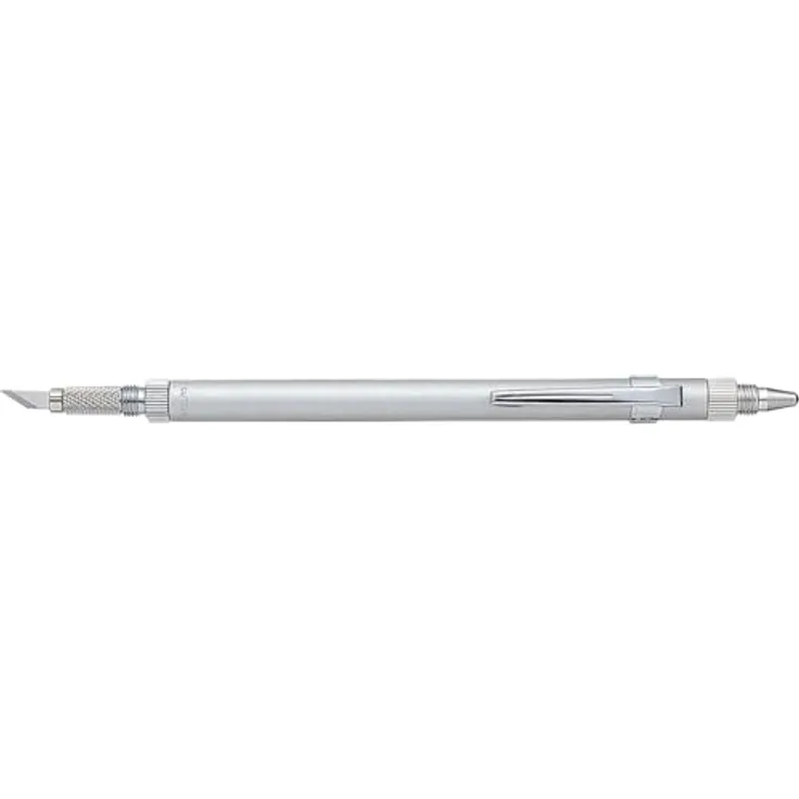 NT Cutter D-1000P, Aluminiumhalter Kunstmesser mit Nadelspitze und 2 Polierern, für Papier und Karton