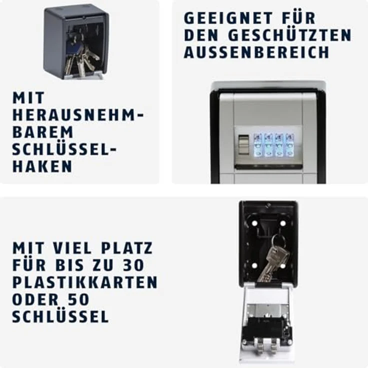 ABUS Schlüsseltresor KeyGarage 787 LED mit Zahlencode 83854 – Bild 3