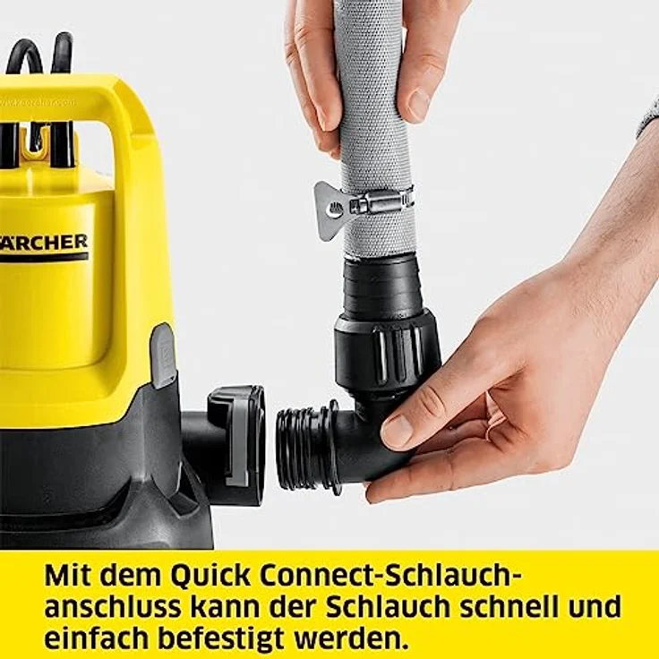 Kärcher Schmutzwasser-Tauchpumpe SP 11.000 Dirt (Fördermenge: max. 11.000 l/h, Restwasserhöhe: 25 mm, Abpumpen von Wasser mit bis zu 20 mm großen Schmutzpartikeln, Schwimmerschalter) – Bild 5
