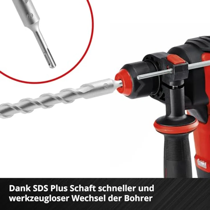 kwb SDS Plus Hammerbohrer Ø 28 mm x 460/400 mm, mit 4X-Hartmetall-Schneide für Beton und Mauerwerk – Bild 5