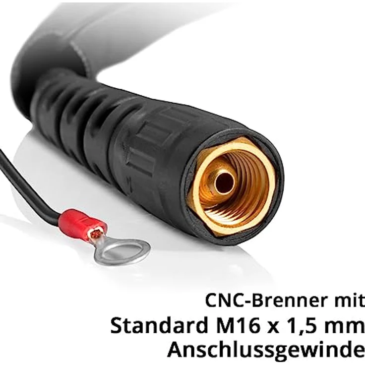 STAHLWERK P60 CNC Brenner, Plasmabrenner mit Edelstahlgehäuse und Messingkopf, 5 m Schlauchpaket, für Pilotzündung und CNC-Anwendungen – Bild 3