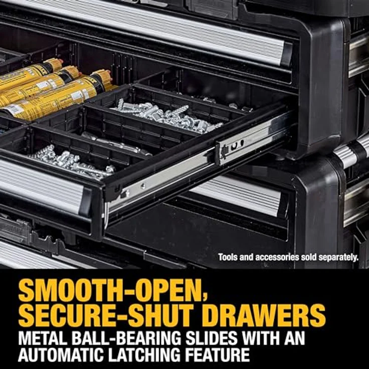Dewalt ToughSystem dxl Modul mit zwei Schubladen, robuster Kunststoff-Korpus, kompatibel mit ToughSystem 1.0 und 2.0 – Bild 18