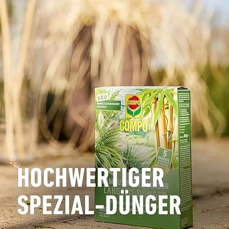 Compo Bambus & Ziergräser Langzeit-Dünger, umweltschonende Rezeptur, 5 Monate Wirkung, 850 g für 22 m² – Bild 4