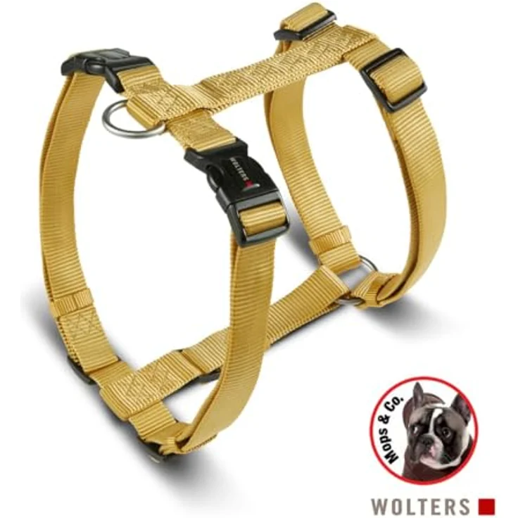 Wolters Professional Hundegeschirr, verstellbar aus 100% Nylon für Hunde in verschiedenen Größen, Sondergröße für Mops & Bulli – Bild 2
