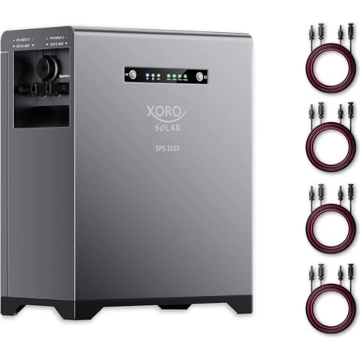 XORO SOLAR SPS 2155 Balkonkraftwerkspeicher mit 2 kWh LiFePO4 Akku, Dual MPPT 2x800W Eingang, 800W Ausgang IP65, Plug & Play – Bild 1