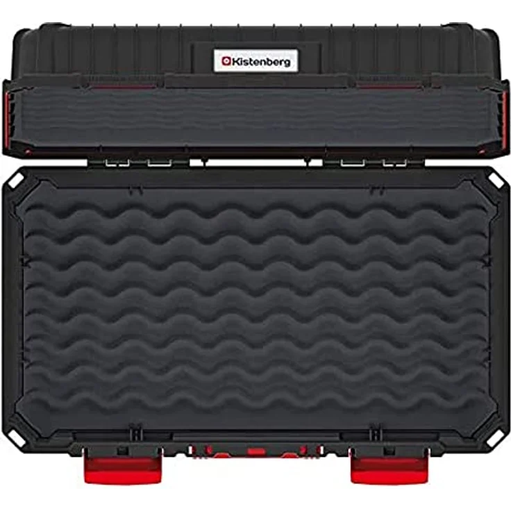 Werkzeugkoffer für Elektowerkzeuge Maschinenkoffer mit Schaumstoff-Einlage Ergonomischer Griff Kunststoff Schwarz 585 x 360 x 217mm (LxBxH) – Bild 4