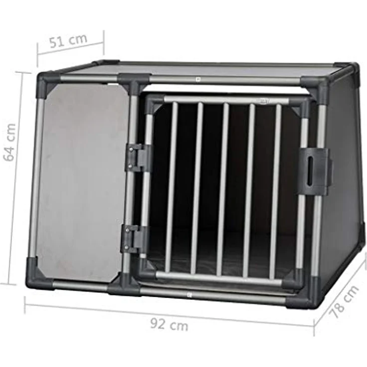 Trixie Transportbox Aluminium graphit Alubox L – Bild 3