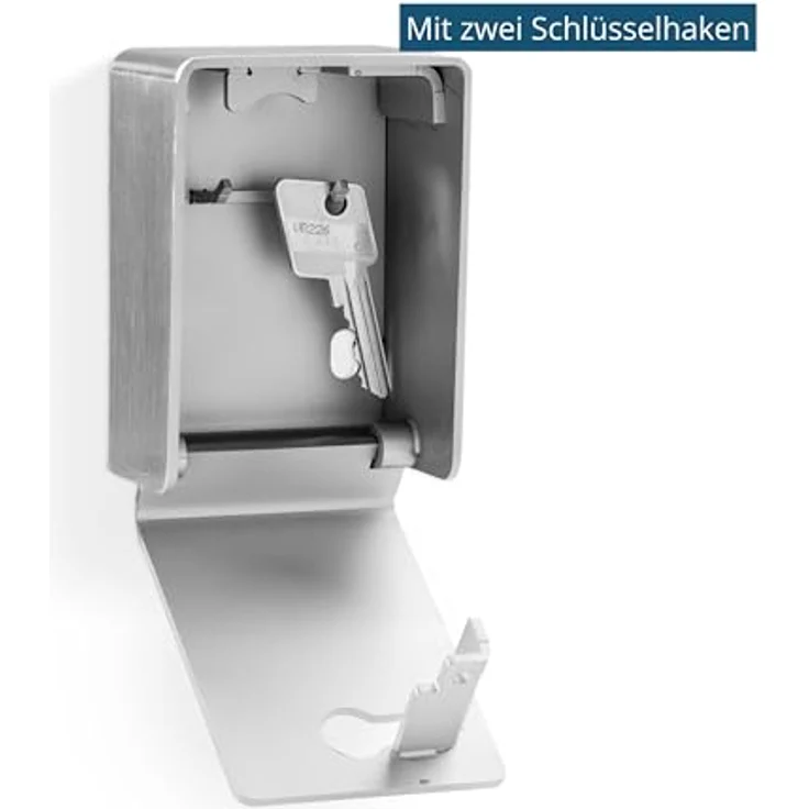 masunt 241 Standard vorgerichtet PHZ (V4A) - Schlüsselbox aus Rostfreiem Edelstahl, KD241, Silber, für Profilhalbzylinder 30/10 mm geeignet – Bild 3