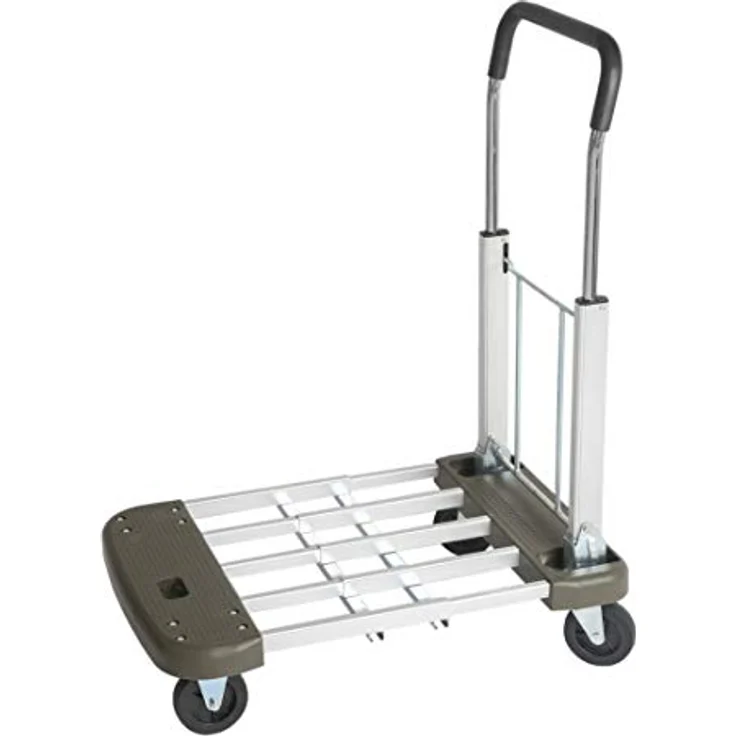 Stier Transportwagen STIER Plattformwagen aus Aluminium, verstellbar mit Tragkraft 150 kg, klappbar und leicht, Vollgummi-Bereifung – Bild 6