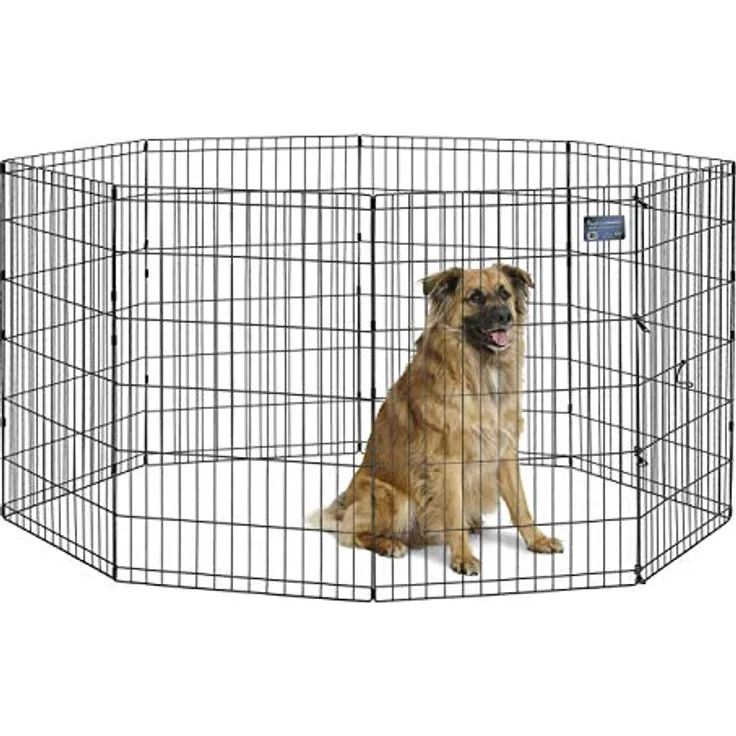 Midwest Faltbarer Metall-Laufstall für Hunde, 61 cm B x 91 cm H