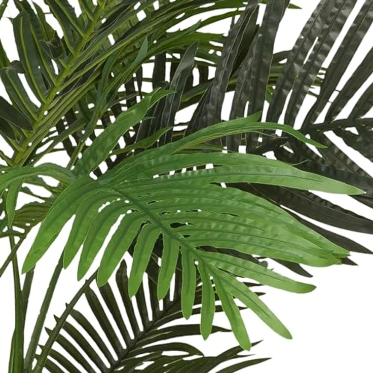 hjh OFFICE Kunstpalme 150cm Areca II Künstliche Palme groß, Goldfruchtpalme, für Büro Wohnzimmer Schlafzimmer – Bild 2