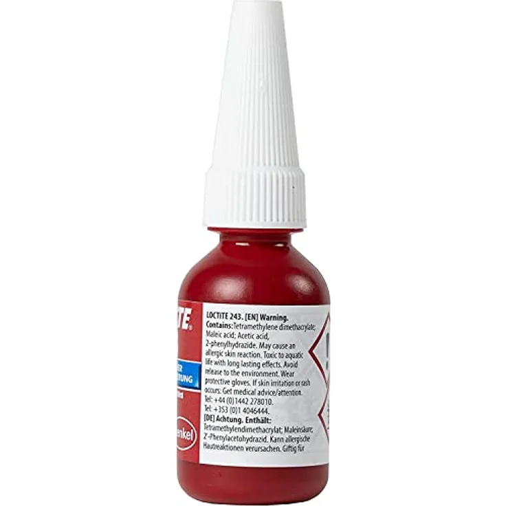 LOCTITE 243, universell einsetzbarer Kleber für die Sicherung von Schrauben, mittelfeste Schraubensicherung für Metallgewinde, Flüssigkleber für z. B. Pumpen, 1x10ml - Preisvergleich – Bild 2