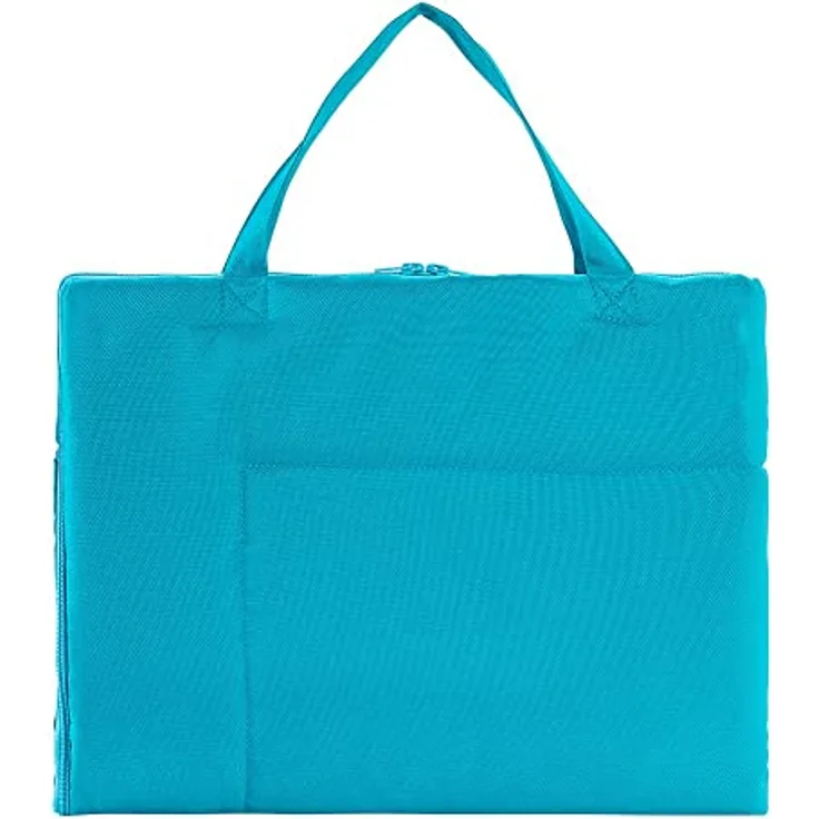 KAHU Faltbare Hundedecke für unterwegs (60 x 80 cm) • Hunde Reisedecke als praktische Tragetasche • Hundedecke zum Mitnehmen • Liegekissen Hund • Hundematte waschbar • Farbe: Türkis