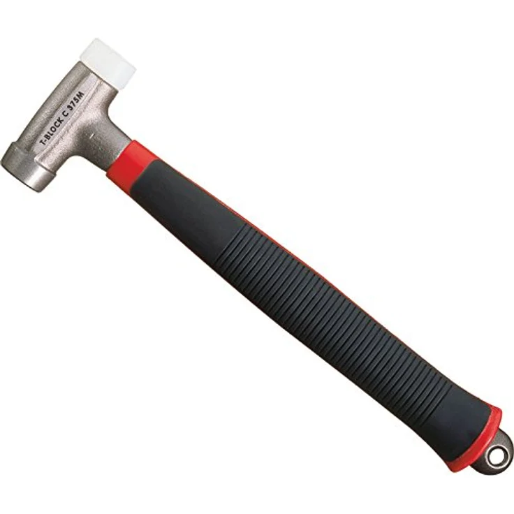 Hultafors Hammer T-block C 250 S, ergonomischer 540g Kombi-Hammer mit dämpfendem Stahlkugelkopf und auswechselbarer Nylon-Schlagfläche – Bild 2