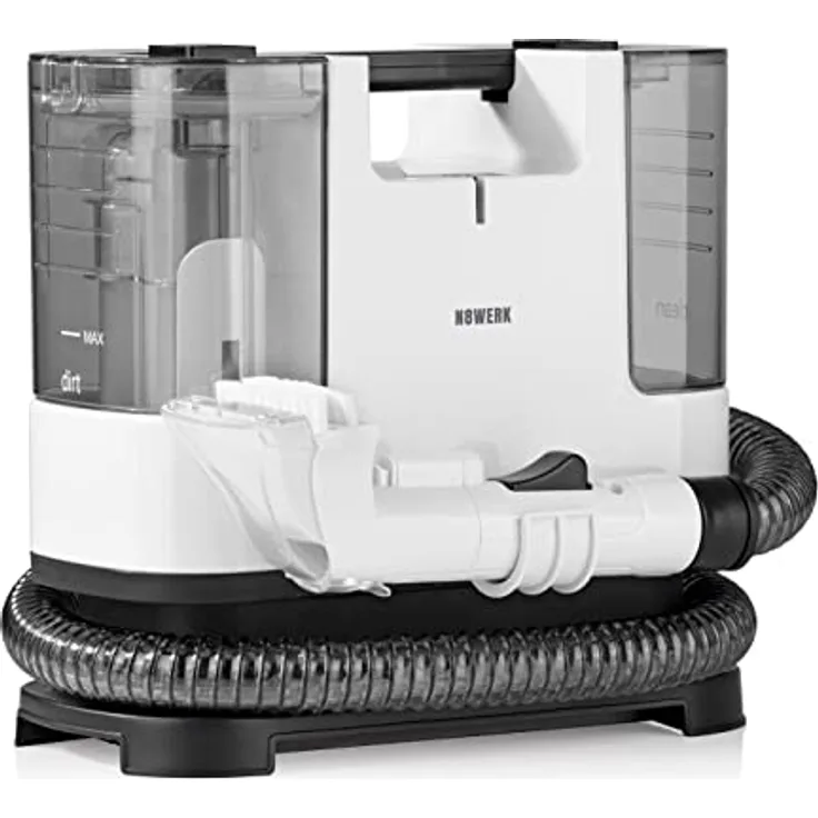 N8WERK Portable Clean Nass-Trocken-Sauger, 400 W, kompakt, leistungsstarker Fleckenentferner für Polster und Teppiche