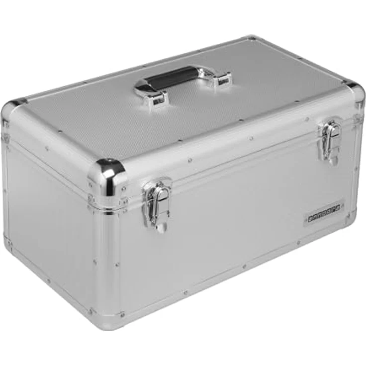 anndora Werkzeugkoffer 28 L Transportbox XL Werkzeugkasten Werkzeugbox - silber – Bild 2