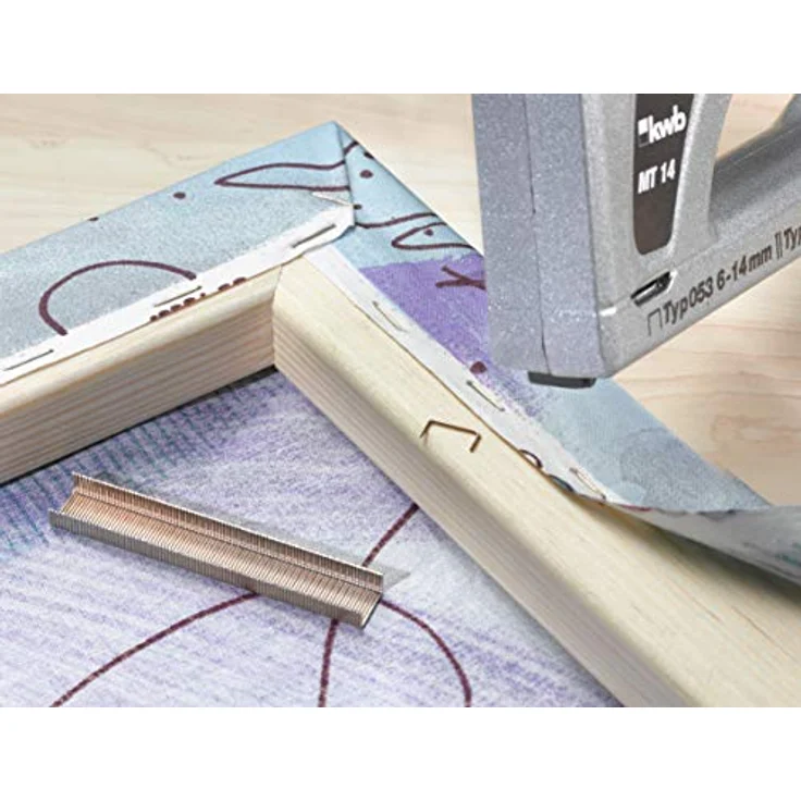kwb 053060 Stifte für Stiftnagler, Qualitätsstahldraht mit C-Spitze für Bastelarbeiten und Textilien – Bild 5
