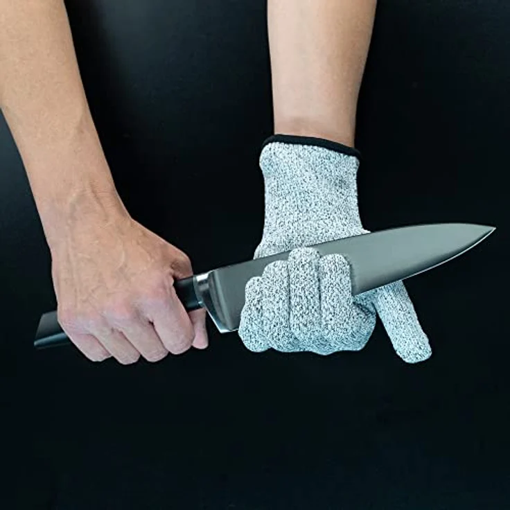 Lurch 70097 Schnittschutzhandschuhe Größe S, HPPE Material, nach ISO 388:2016 zertifiziert, für sicheres Schneiden von Lebensmitteln – Bild 2