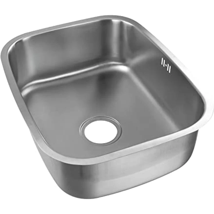 STABILO Sanitaer Einbauspüle 'Tom', Edelstahlspülbecken, 0,8 mm Materialstärke – Bild 1