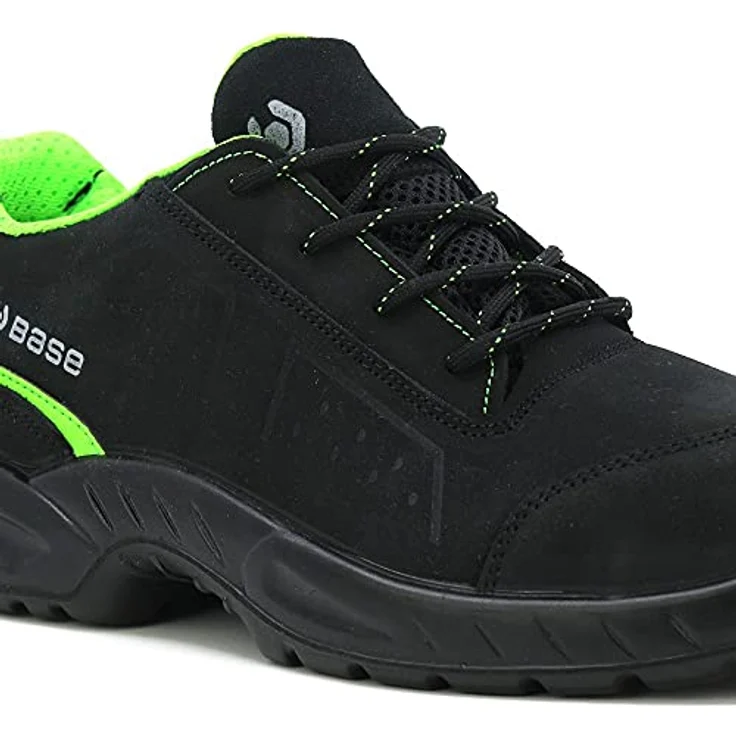 BASE B0178 Chester S3 Sicherheitsschuh, EN ISO 20345:2012 S3 SRC, schwarzes Nabutek Leder, Größe 41 – Bild 8