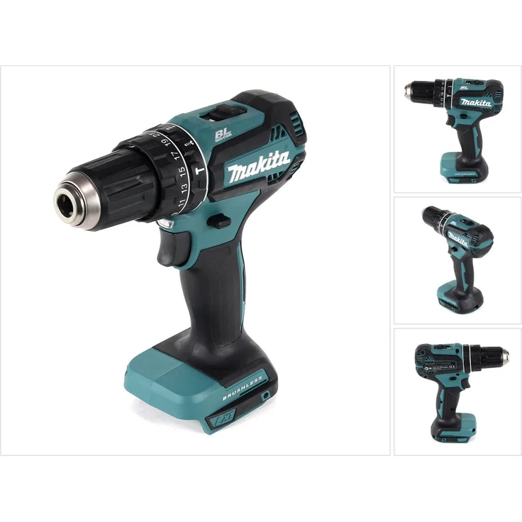 Makita DHP485Z Schlagbohrschrauber 18,0V (ohne Akku-ohne Ladegerät),18 V,Schwarz,Blau – Bild 3