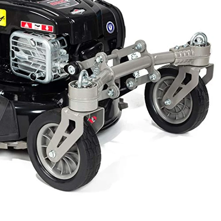 NAX POWER PRODUCTS 2000S Motor Briggs & Stratton 625EXi Series 150 cm3 ReadyStart Mähbreite 46cm Fangkorb 60l wendige Vorderräder Benzin-Rasenmäher mit Antrieb, Schwarz – Bild 4