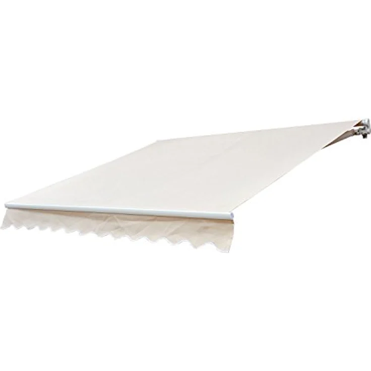 Markise Alu-Markise Aluminium-Gelenkarm-Markise 4,5x3m Sonnenschutz Balkon Beige - cremeweiß - Outsunny – Bild 1